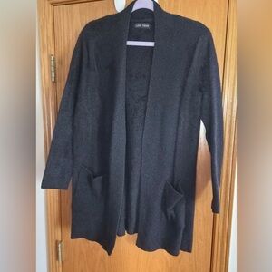 Love Token Black Open-Front Knit Cardigan